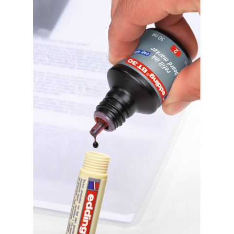 Marcatore per lavagne bianche Edding 28 EcoLine punta tonda - tratto 1,5-3 mm rosso - 4-28002